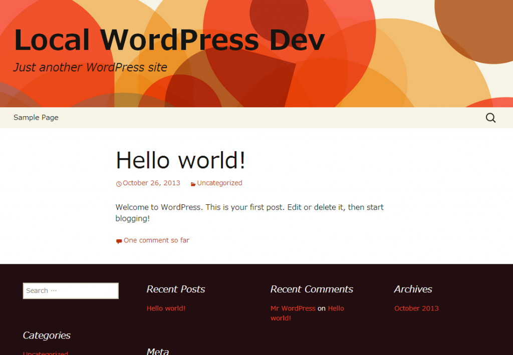 WordPress site