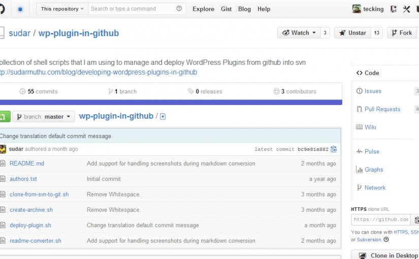 公式リポジトリのWordPressプラグインをGitHubでバージョン管理できる『wp-plugin-in-github』使ってみたよ